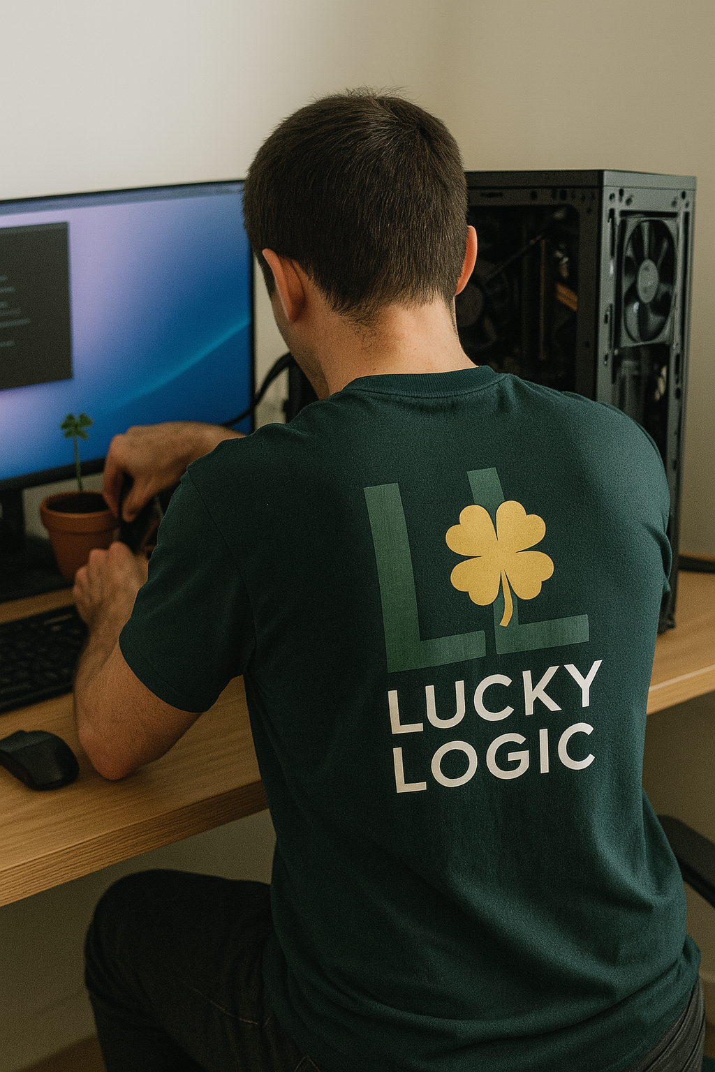 Lucky Logic About Us DNA Graphic